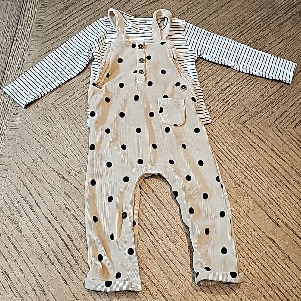 24 month polka dot overalls Jessica Simpson NWT 2 piece